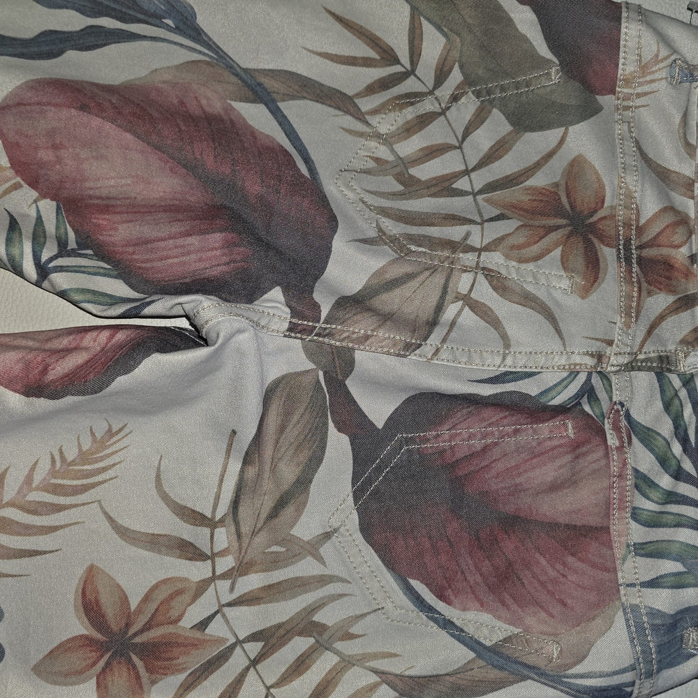 Reversible Floral/Tan Skinny Jeans